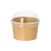 PAPSTAR Eisbecher, Pappe rund 125 ml Ø 7,5 cm, 4,8 cm braun, 10 x 50 Stück