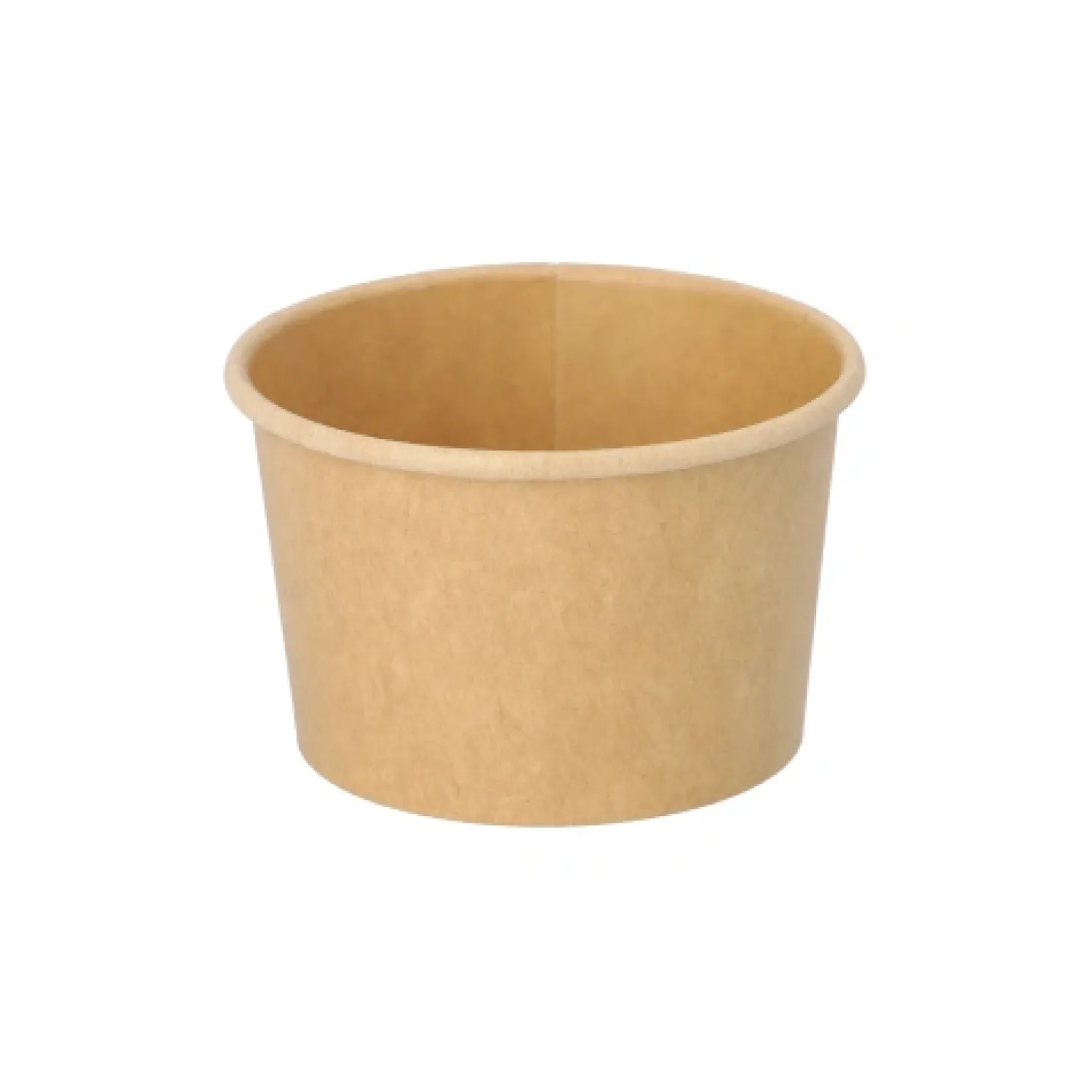 PAPSTAR Eisbecher, Pappe rund 125 ml Ø 7,5 cm, 4,8 cm braun, 10 x 50 Stück