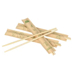 PAPSTAR Essstäbchen Bambus "ASIA" rund 19,5 cm einzeln gehüllt, 10 x 100 Paar