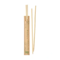 PAPSTAR Essstäbchen Bambus "ASIA" rund 22,5 cm einzeln gehüllt, 10 x 100 Paar