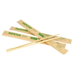 PAPSTAR Essstäbchen "pure" 23 cm einzeln gehüllt