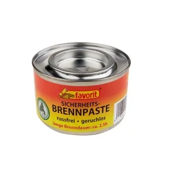 PAPSTAR "favorit" Sicherheits-Brennpaste Ø 8,5 cm, 5 cm silber , 200 g