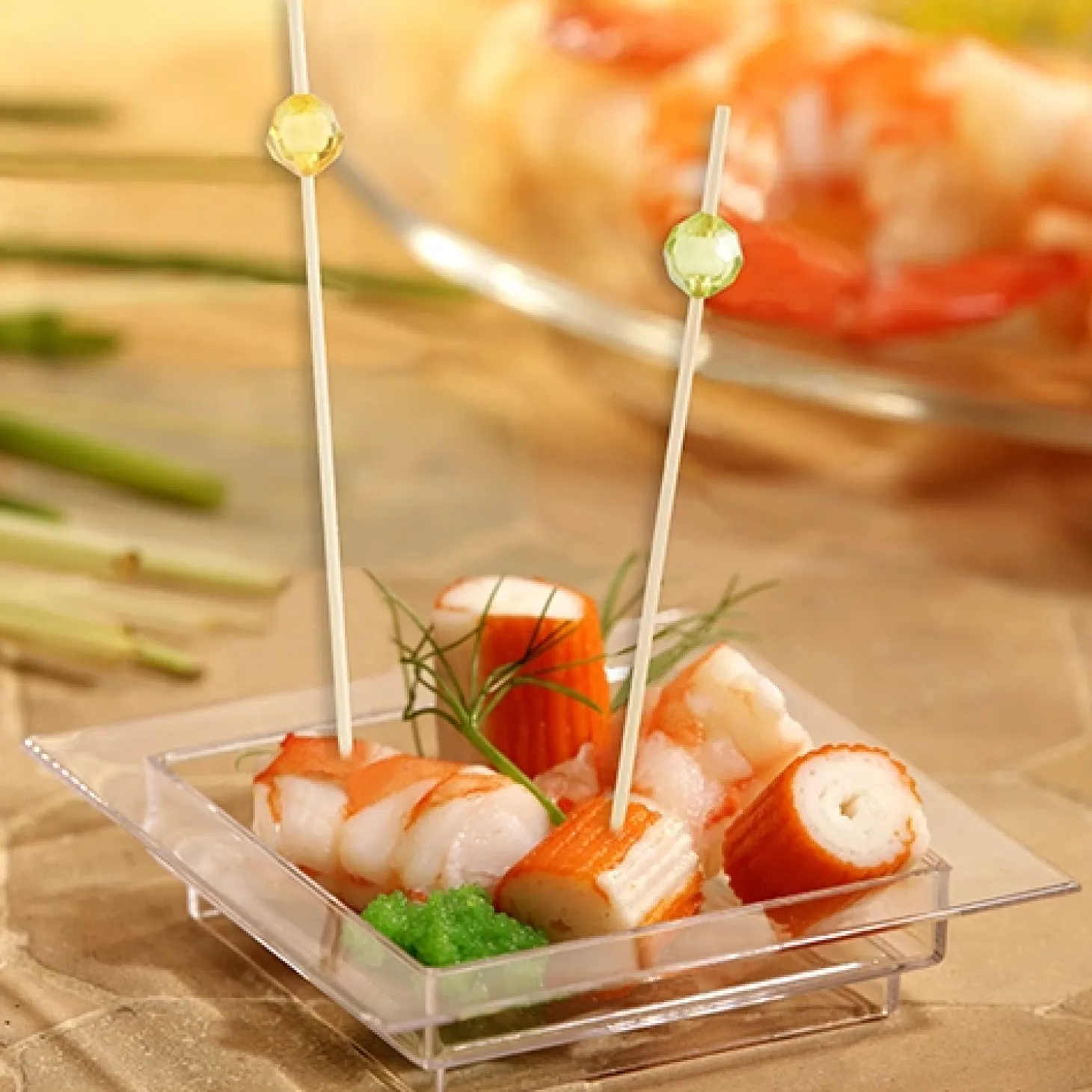 PAPSTAR Fingerfood - Picker 12 cm farbig sortiert "Pearl", 10 x 100 Stück