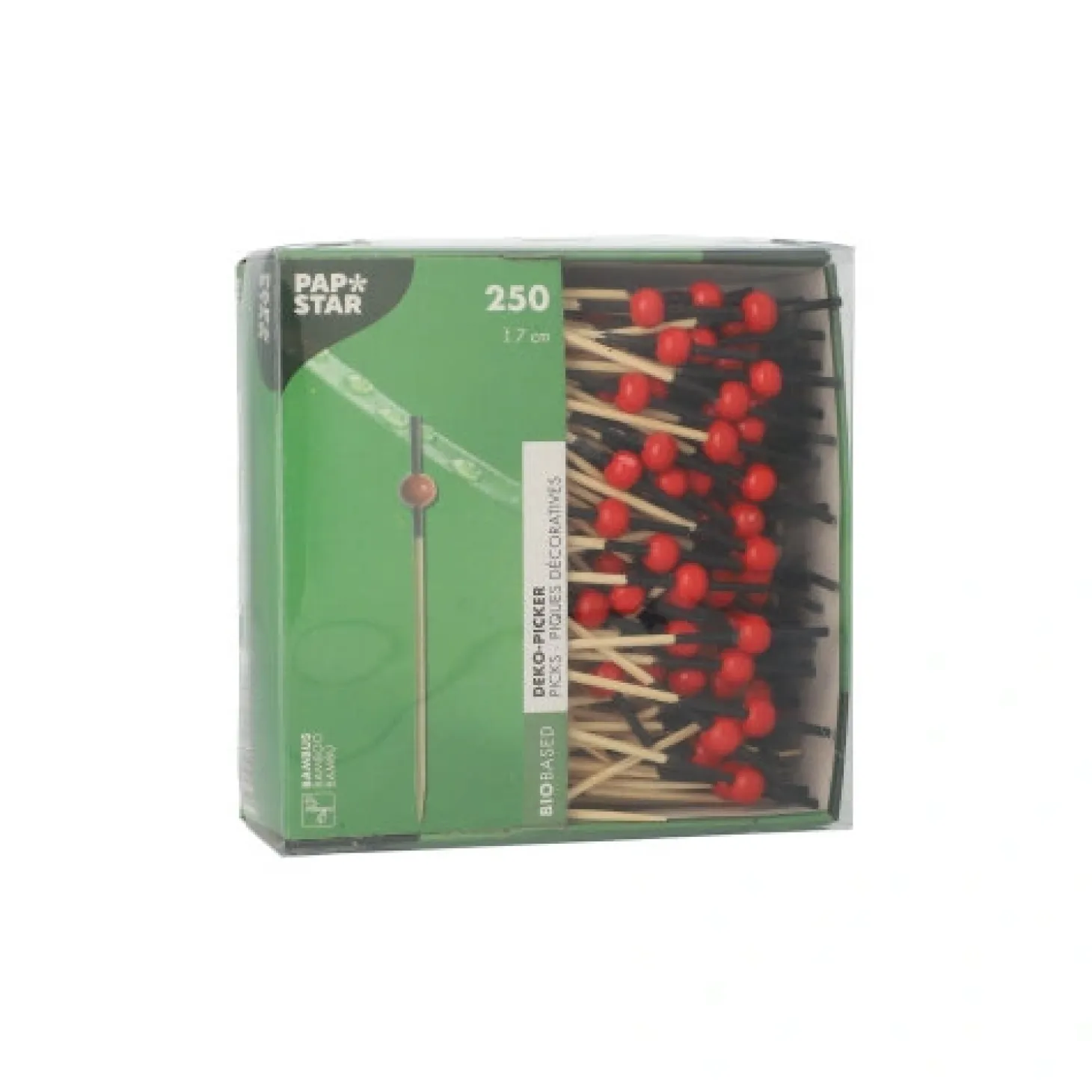 PAPSTAR Fingerfood - Picker 7 cm "Red Pearl", 6 x 250 Stück