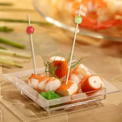 PAPSTAR Fingerfood - Picker 12 cm farbig sortiert "Square", 15 x 40 Stück