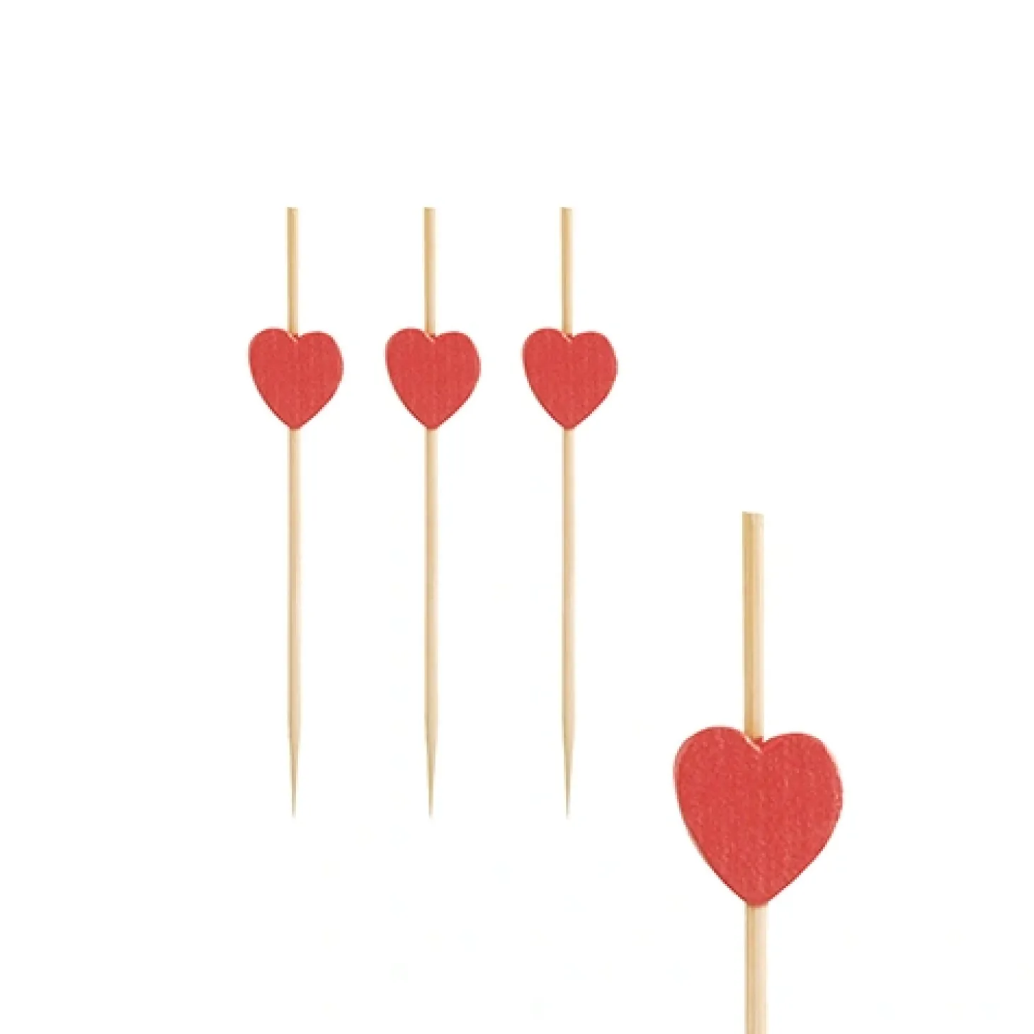 PAPSTAR Fingerfood - Picker 7 cm "Heart", 10 x 100 Stück