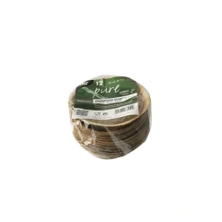 PAPSTAR Fingerfood - Schalen, Bambus "pure" rund 55 ml Ø 7,5 cm, 3 cm, 12 x 12 Stück