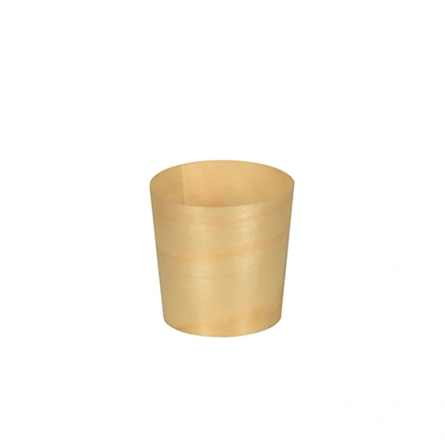 PAPSTAR Fingerfood - Schalen, Holz "pure" rund Ø 4,5 cm, 4,5 cm, 10 x 50 Stück