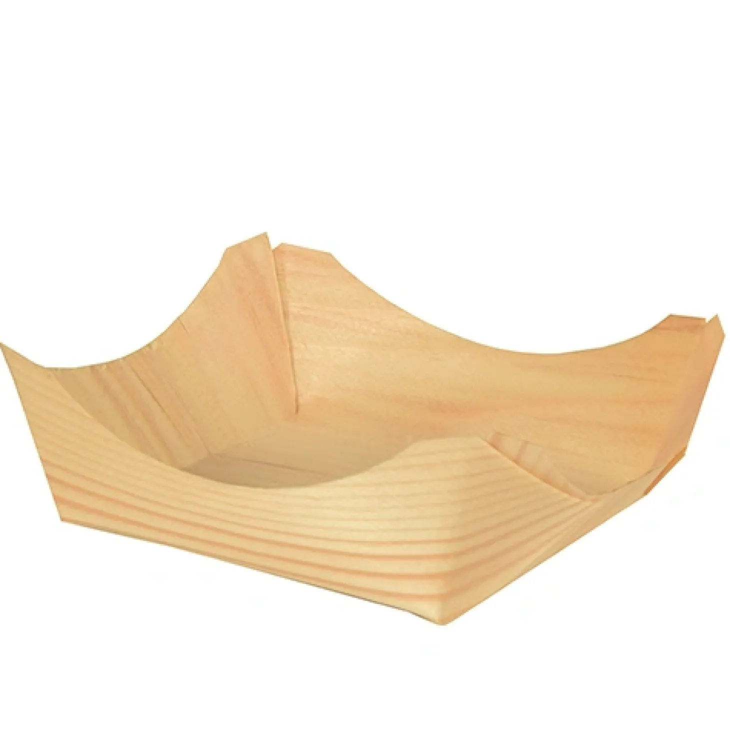 PAPSTAR Fingerfood - Schalen, Holz "pure" eckig 3,5 cm x 10 cm x 10 cm