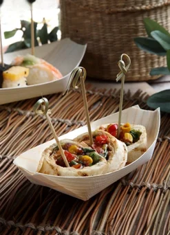 PAPSTAR Fingerfood - Schalen, Holz