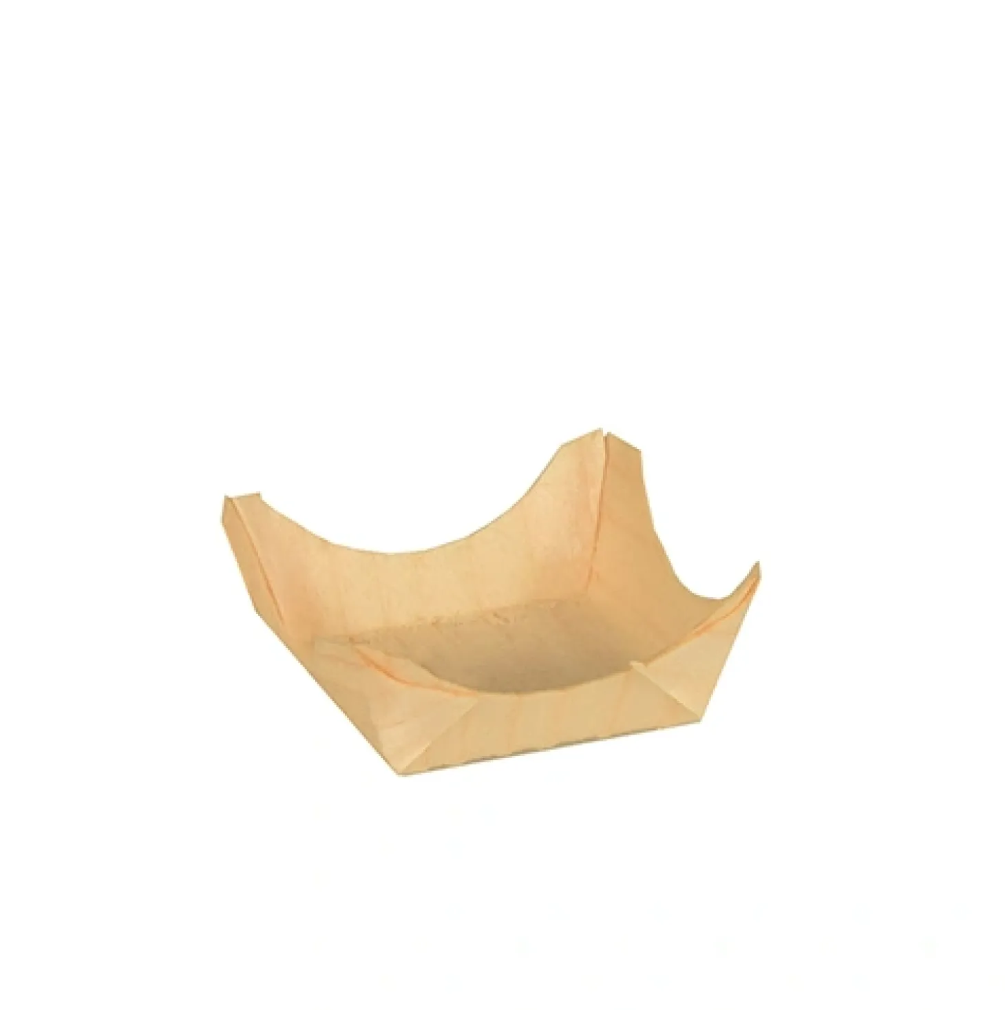PAPSTAR Fingerfood - Schalen, Holz "pure" eckig 1,5 cm x 4 cm x 4 cm