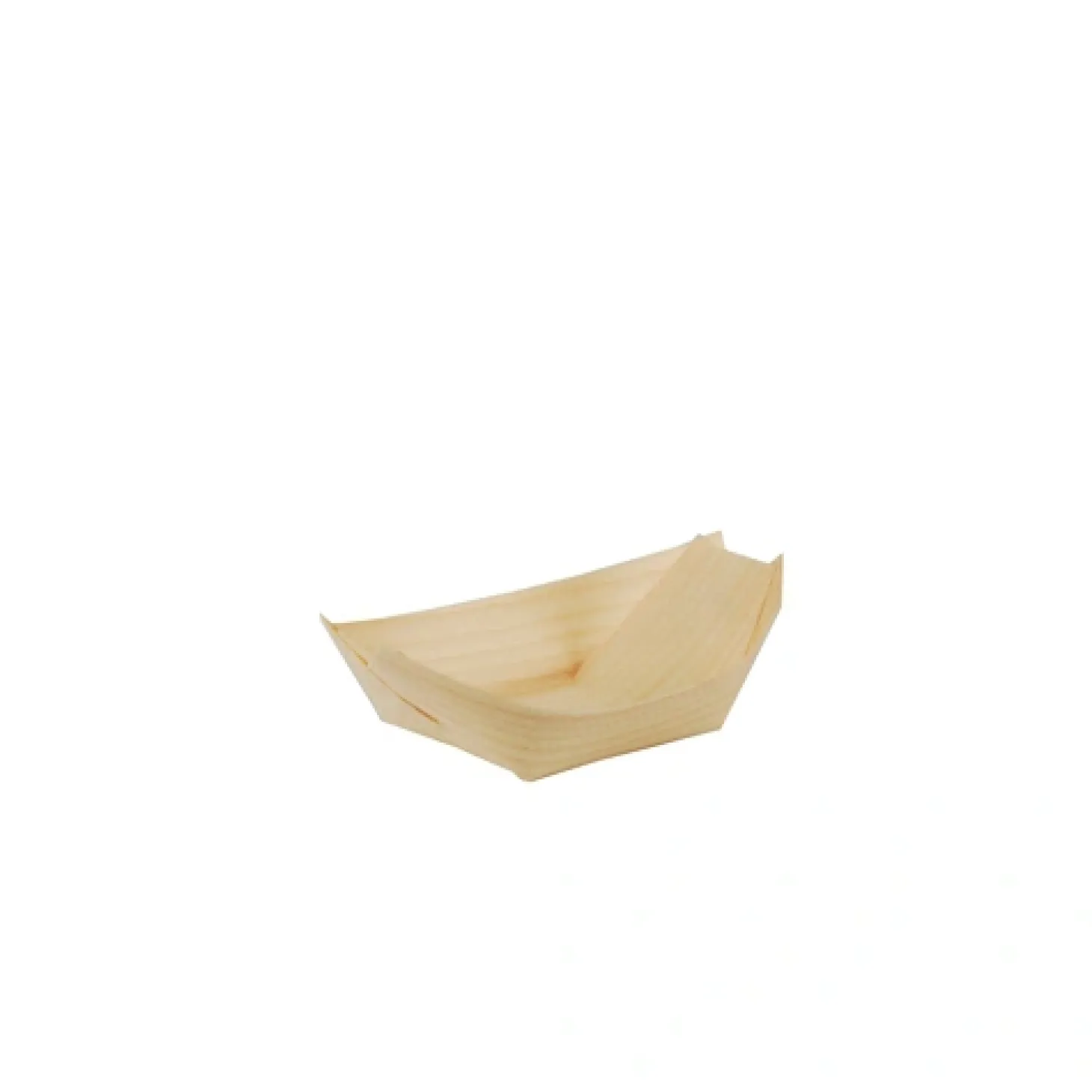PAPSTAR Fingerfood - Schalen, Holz "pure" 11 cm x 6,5 cm "Schiffchen"