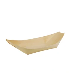 PAPSTAR Fingerfood - Schalen, Holz "pure" 21,5 cm x 10 cm "Schiffchen"