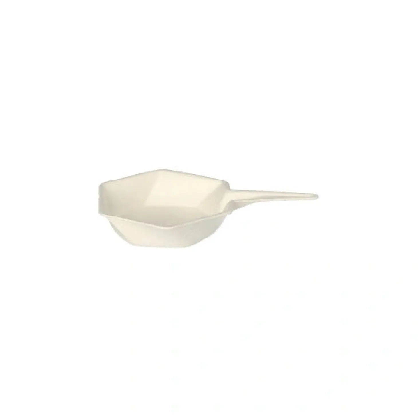 PAPSTAR Fingerfood - Schalen Zuckerrohr "pure" 15 ml 1,5 cm x 9,5 cm x 6,3 cm weiß "Hexagon", 12 x 12 Stück