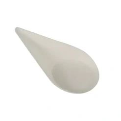 PAPSTAR Fingerfood - Teller, Zuckerrohr "pure" 10,5 cm x 5,7 cm weiß "Drop", 15 x 12 Stück