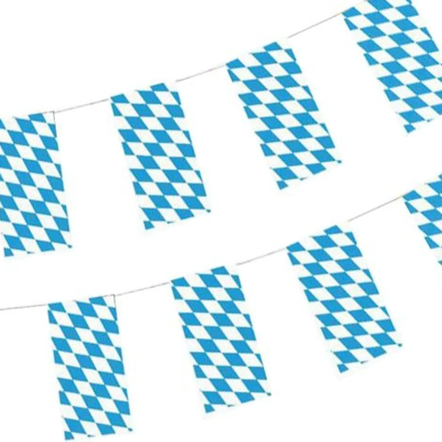 PAPSTAR Flaggenkette, Papier 10 m "Bayrisch Blau" schwer entflammbar