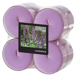 PAPSTAR "Flavour by GALA" Maxi Duftlichte Ø 59 mm, 24 mm violett - Lavender in Polycarbonathülle