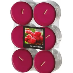 PAPSTAR "Flavour by GALA" Maxi Duftlichte Ø 58 mm, 24 mm weinrot - Wild Raspberry