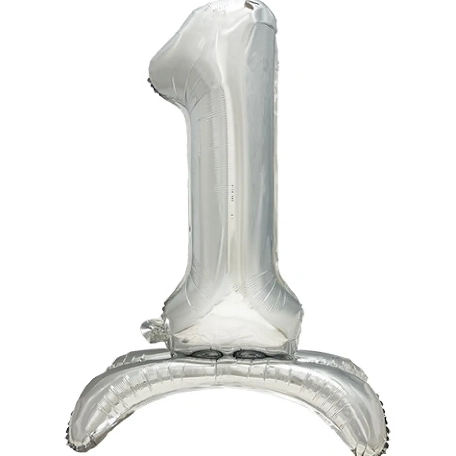 PAPSTAR Folienluftballon 73 cm silber "1" stehend
