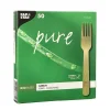 PAPSTAR Gabeln, Bambus "pure" 14 cm
