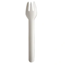PAPSTAR Gabeln, Papier "pure" 15,5 cm weiß, 20 x 6 Stück