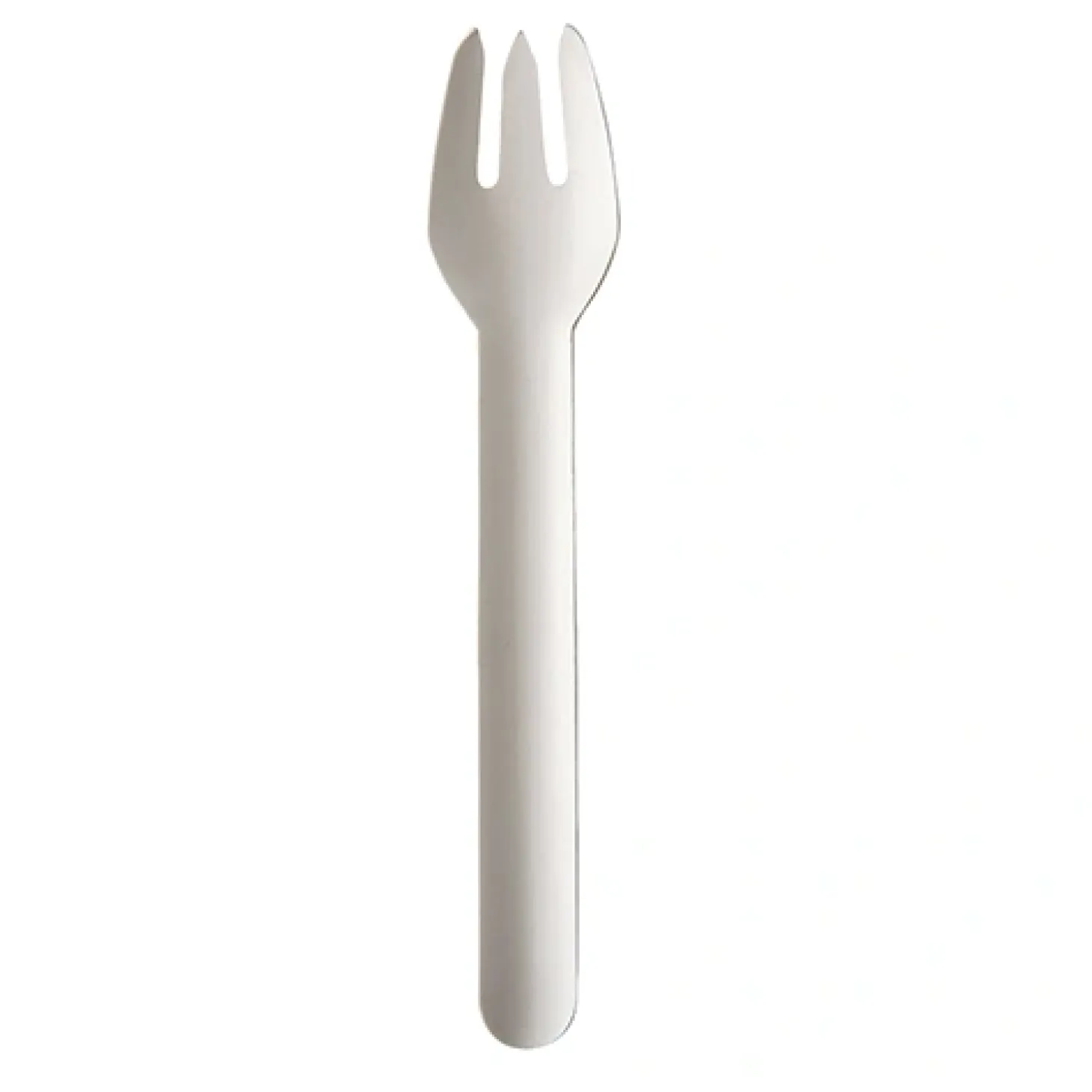 PAPSTAR Gabeln, Papier "pure" 15,5 cm weiß, 20 x 6 Stück
