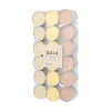 PAPSTAR "GALA" Duftlichte Ø 3,8 cm, 1,7 cm creme - Soft Vanilla "Ton in Ton", 8 x 36 Stück