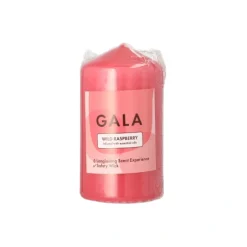 PAPSTAR "GALA" Duft-Stumpenkerze Ø 58 mm, 110 mm weinrot - Wild Raspberry, 6 x 1 Stück