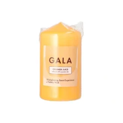 PAPSTAR "GALA" Duft-Stumpenkerze Ø 58 mm, 110 mm orange - Orange Juice, 6 x 1 Stück