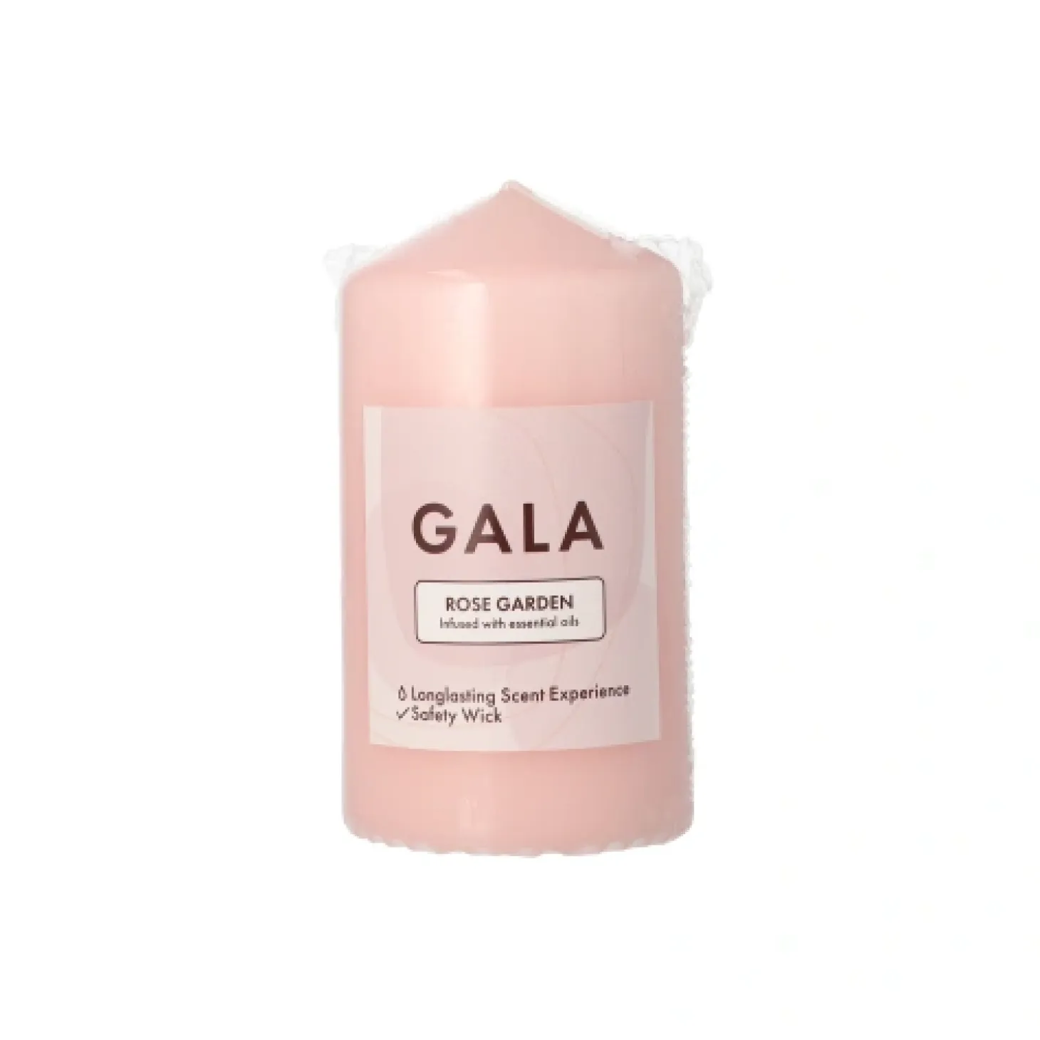 PAPSTAR "GALA" Duft-Stumpenkerze Ø 58 mm, 110 mm rose - Rose Garden, 6 x 1 Stück