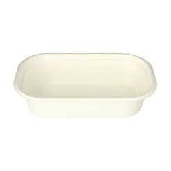 PAPSTAR Gastronorm-Behälter GN 1/4 Zuckerrohr, PLA beschichtet eckig 1,8 l, 6,5 x 26,5 x 16,2 cm