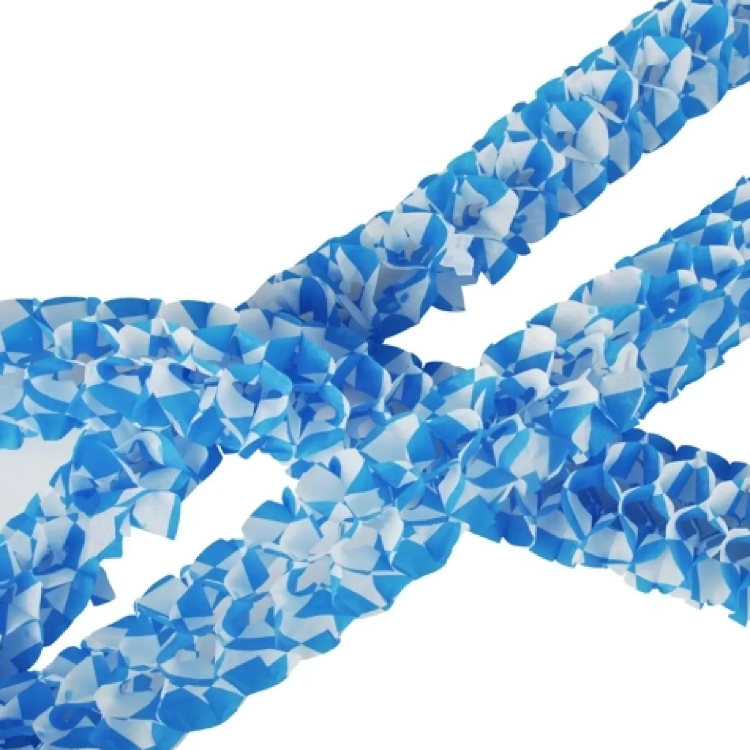 PAPSTAR Girlanden, Papier Ø 8 cm, 2 m "Bayrisch Blau - Mini" schwer entflammbar