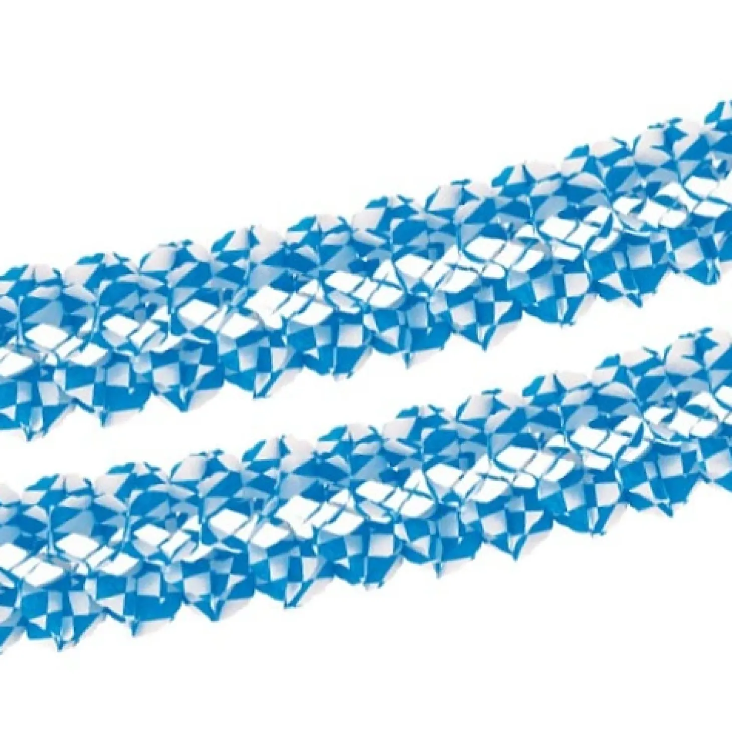 PAPSTAR Girlande, Papier Ø 16 cm, 4 m "Bayrisch Blau" schwer entflammbar