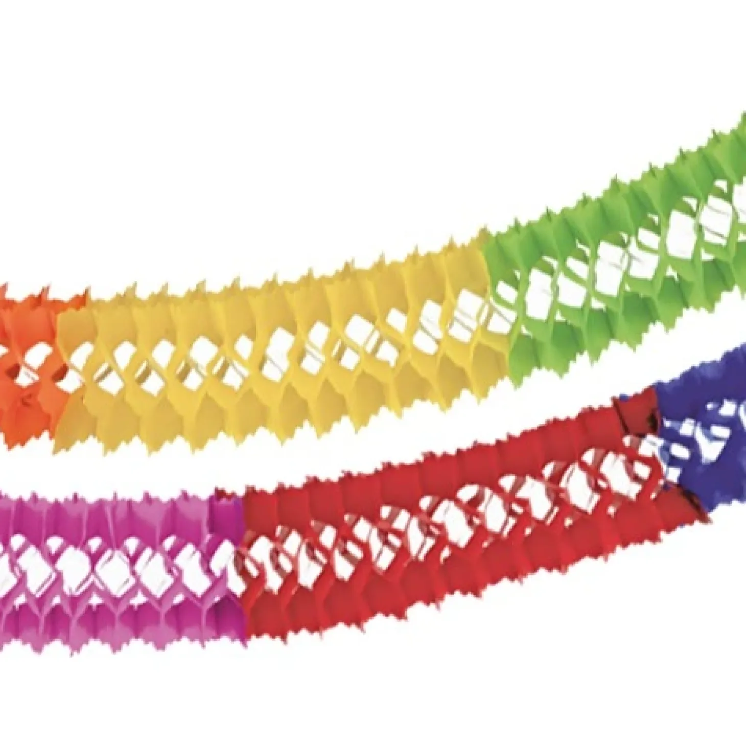 PAPSTAR Girlande, Papier Ø 16 cm, 4 m "Intensive" schwer entflammbar