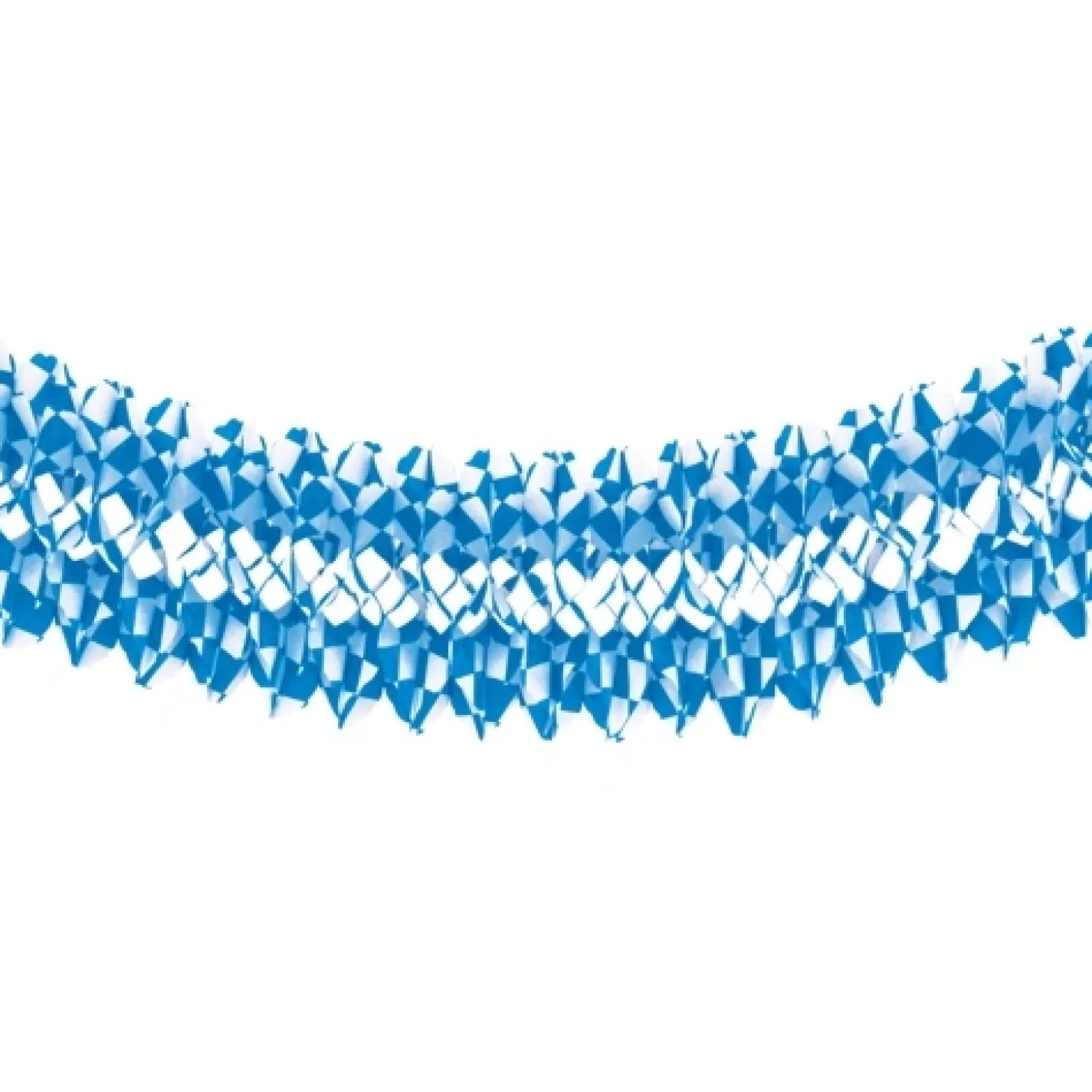 PAPSTAR Großraumgirlande, Papier Ø 25 cm, 10 m "Bayrisch Blau" schwer entflammbar