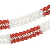 PAPSTAR Großraumgirlande, Papier Ø 16 cm, 10 m rot/weiß schwer entflammbar