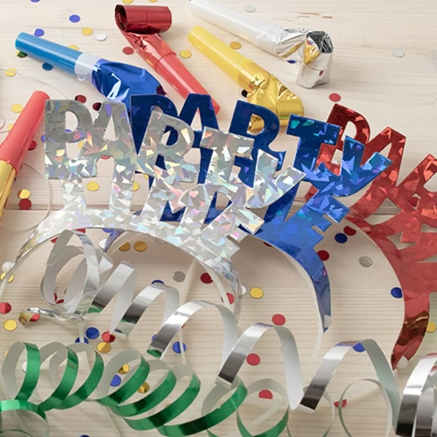 PAPSTAR Haarreifen farbig sortiert "Party Time" "Metallic"