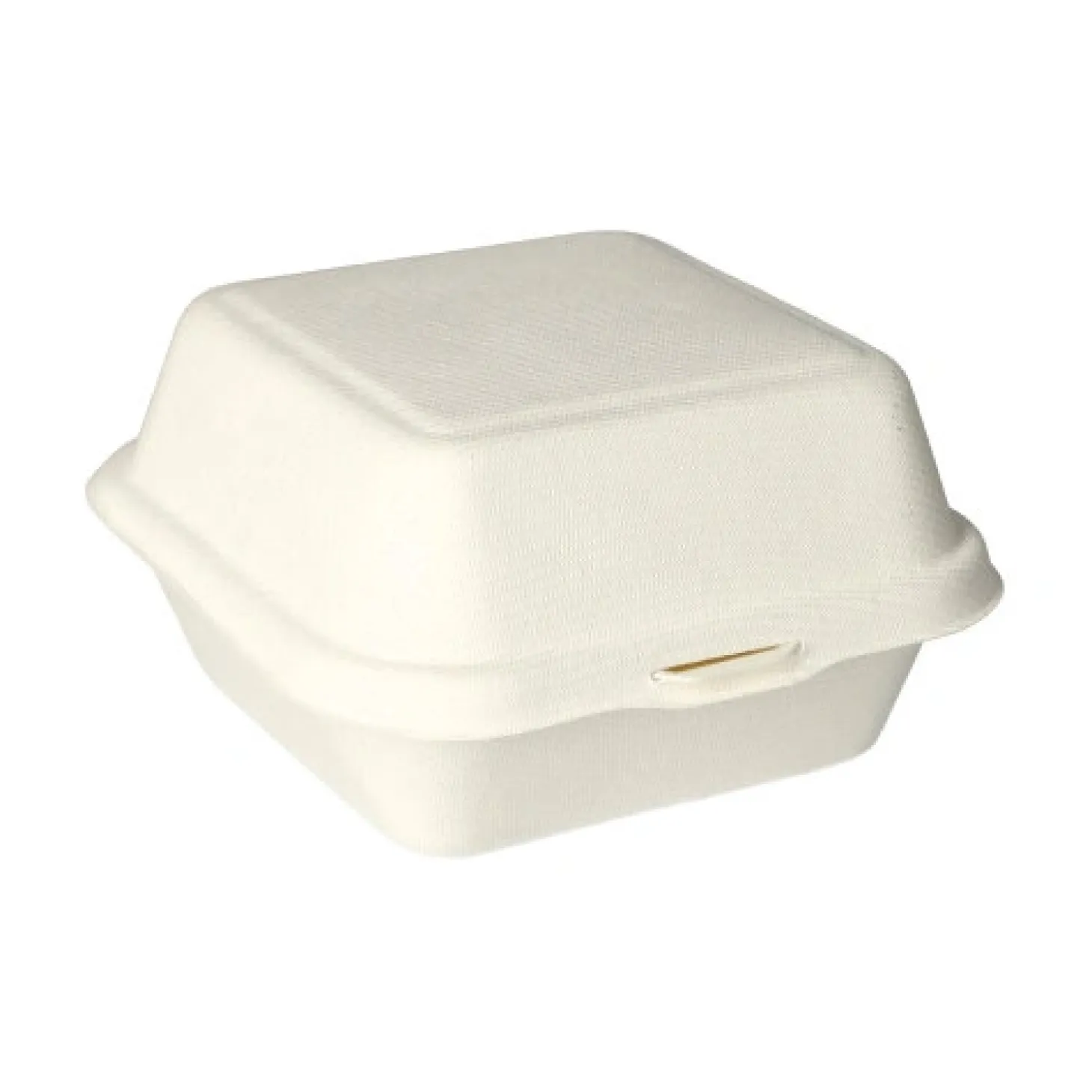 PAPSTAR Hamburger-Boxen, Zuckerrohr "pure" 8 cm x 14 cm x 15 cm