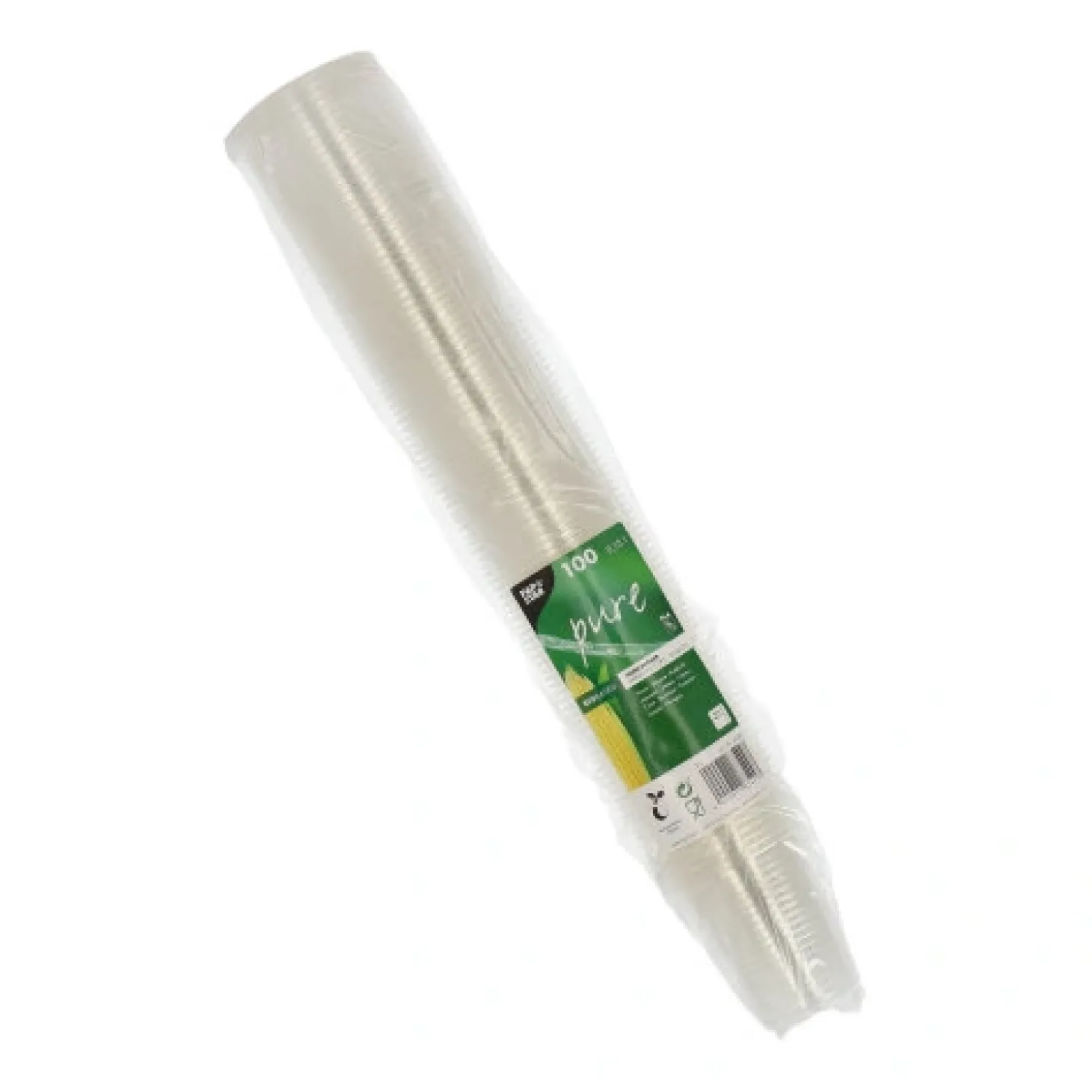 PAPSTAR Kaltgetränkebecher, PLA "pure" 0,15 l Ø 7,08 cm, 7,29 cm glasklar
