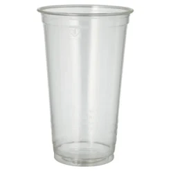 PAPSTAR Kaltgetränkebecher, PLA "pure" 0,5 l Ø 9,5 cm, 15,14 cm glasklar