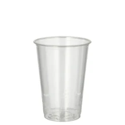 PAPSTAR Kaltgetränkebecher, PLA "pure" 0,2 l Ø 7,03 cm, 9,7 cm glasklar