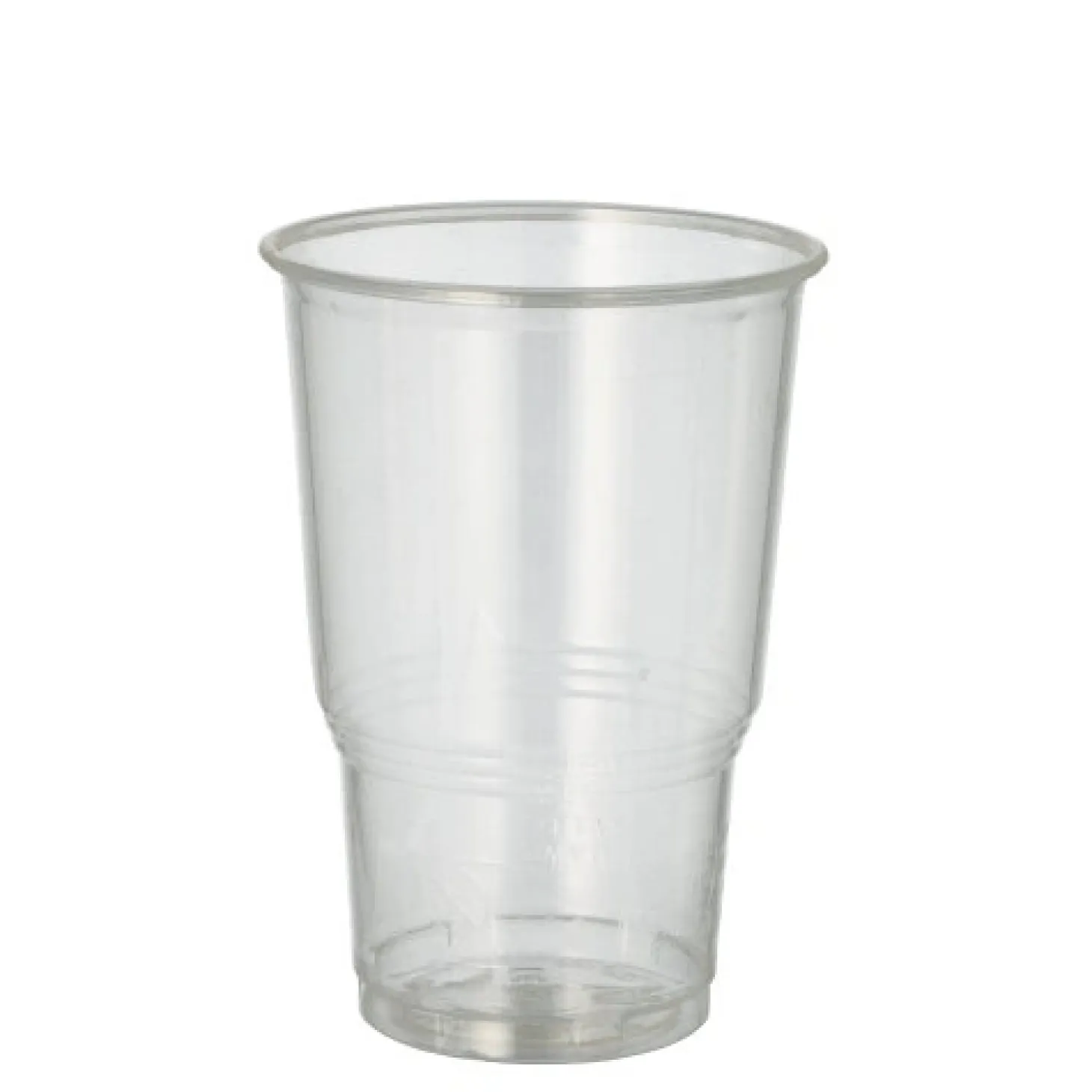 PAPSTAR Kaltgetränkebecher, PLA "pure" 0,25 l Ø 7,8 cm, 11 cm glasklar mit Schaumrand, 30 x 70 Stück