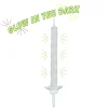 PAPSTAR Kerzen mit Halter 6 cm "Glow in the dark"