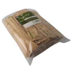 PAPSTAR Löffel, Holz "pure" 16 cm einzeln verpackt in Papierbeutel