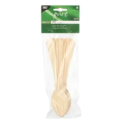 PAPSTAR Löffel, Holz "pure" 19,5 cm "Vintage", 15 x 6 Stück