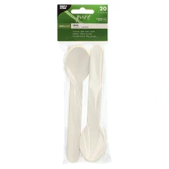 PAPSTAR Löffel, Papier "pure" 15,8 cm weiß, 20 x 20 Stück
