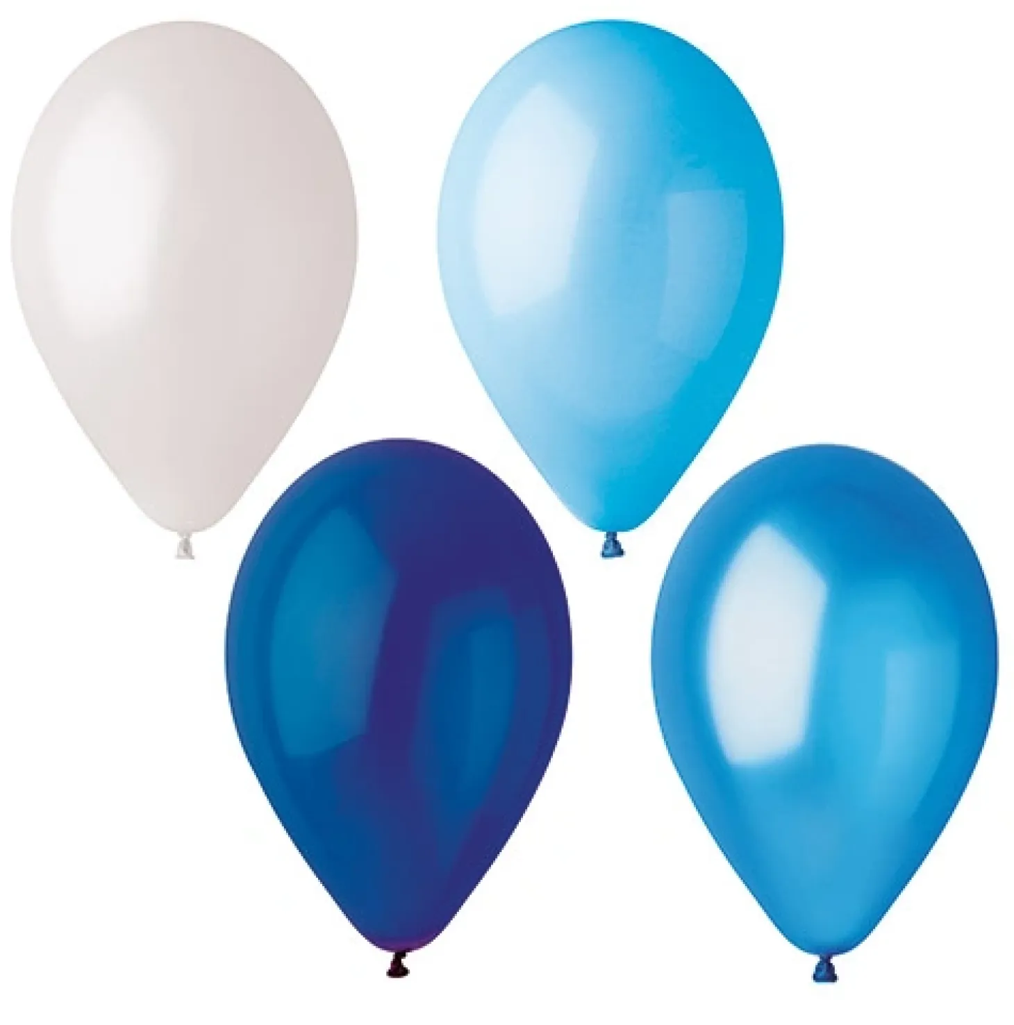PAPSTAR Luftballons Ø 25 cm farbig sortiert "Blue-Mix"