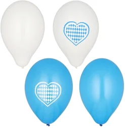 PAPSTAR Luftballons Ø 25 cm farbig sortiert "Bayrisch Blau"