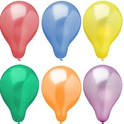PAPSTAR Luftballons Ø 25 cm farbig sortiert "Metallic", 12 x 25 Stück