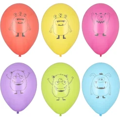 PAPSTAR Luftballons Ø 29 cm farbig sortiert "Monsters", 12 x 6 Stück